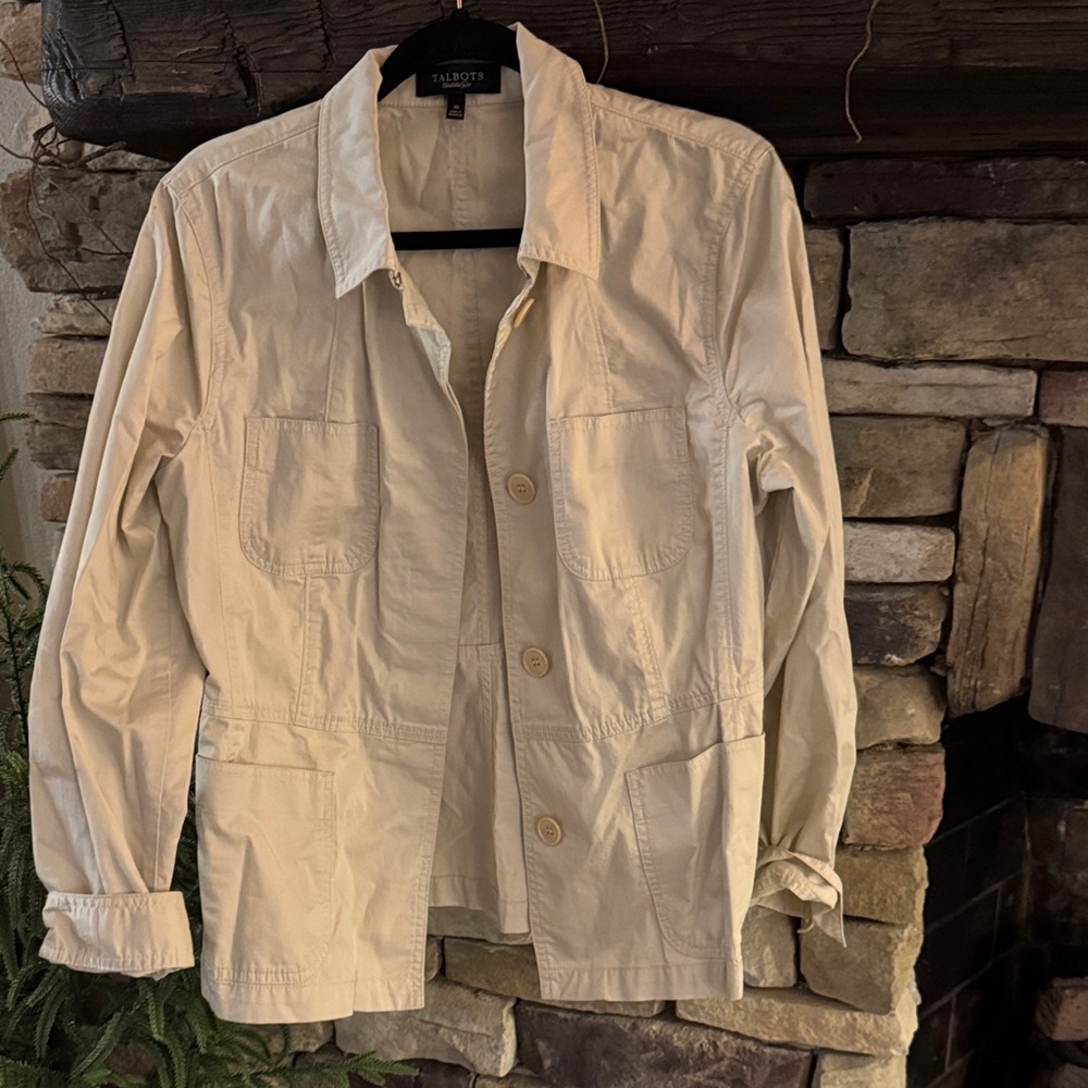 Talbots Off-White Casual Jacket